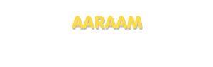 Der Vorname Aaraam