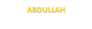 Der Vorname Abdullah