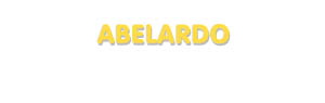 Der Vorname Abelardo