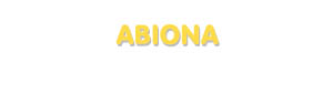 Der Vorname Abiona