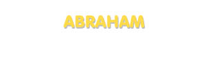 Der Vorname Abraham