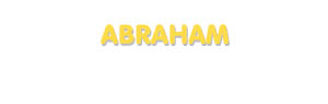 Der Vorname Abraham