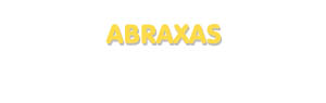 Der Vorname Abraxas