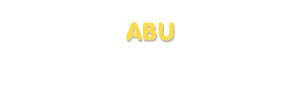 Der Vorname Abu