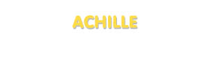 Der Vorname Achille