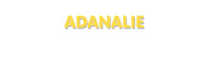 Der Vorname AdaNalie