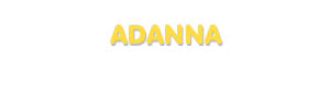 Der Vorname Adanna