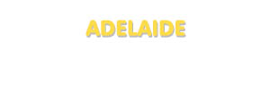 Der Vorname Adelaide