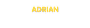 Der Vorname Adrian