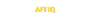 Der Vorname Affiq