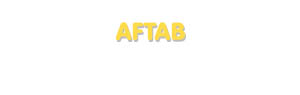 Der Vorname Aftab