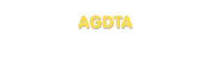 Der Vorname Agdta