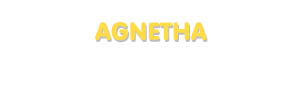Der Vorname Agnetha