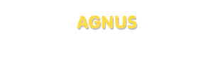 Der Vorname Agnus