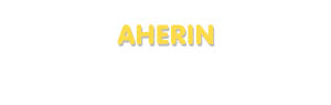 Der Vorname Aherin