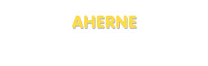 Der Vorname Aherne