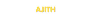 Der Vorname Ajith