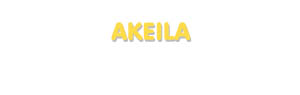 Der Vorname Akeila
