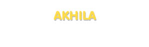 Der Vorname Akhila