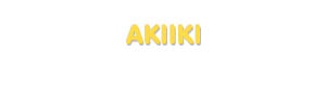 Der Vorname Akiiki