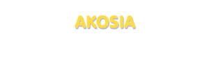 Der Vorname Akosia