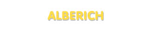 Der Vorname Alberich