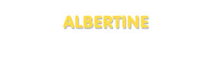 Der Vorname Albertine