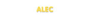 Der Vorname Alec