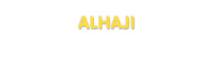 Der Vorname Alhaji