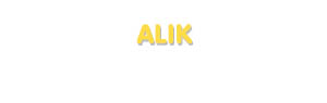 Der Vorname Alik