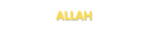 Der Vorname Allah
