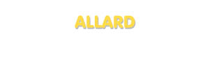 Der Vorname Allard