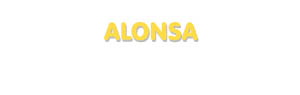 Der Vorname Alonsa