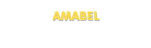 Der Vorname Amabel