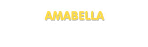 Der Vorname Amabella