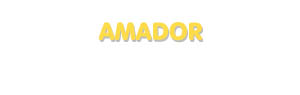 Der Vorname Amador