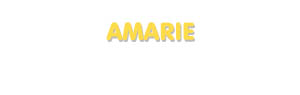 Der Vorname Amarie