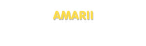 Der Vorname Amarii