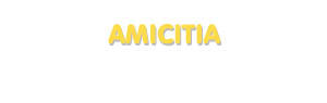 Der Vorname Amicitia