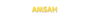 Der Vorname Amsah