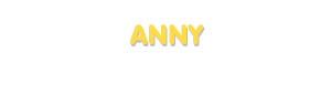 Der Vorname Anny