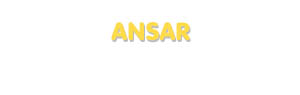 Der Vorname Ansar