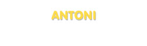Der Vorname Antoni