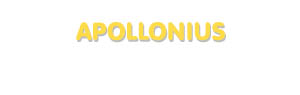 Der Vorname Apollonius