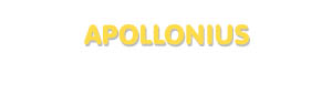 Der Vorname Apollonius