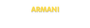 Der Vorname Armani