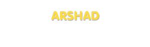 Der Vorname Arshad