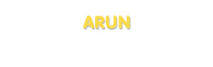 Der Vorname Arun