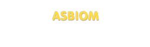 Der Vorname Asbiom