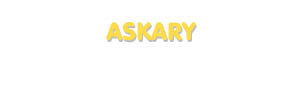 Der Vorname Askary